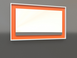 Зеркало ZL 18 (750x450, white, luminous bright orange)
