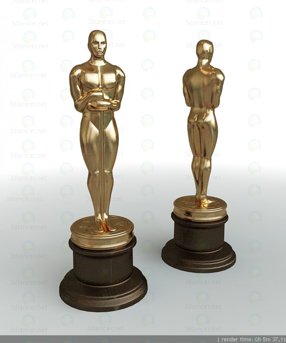 3D modeli Oscar Statuette - önizleme