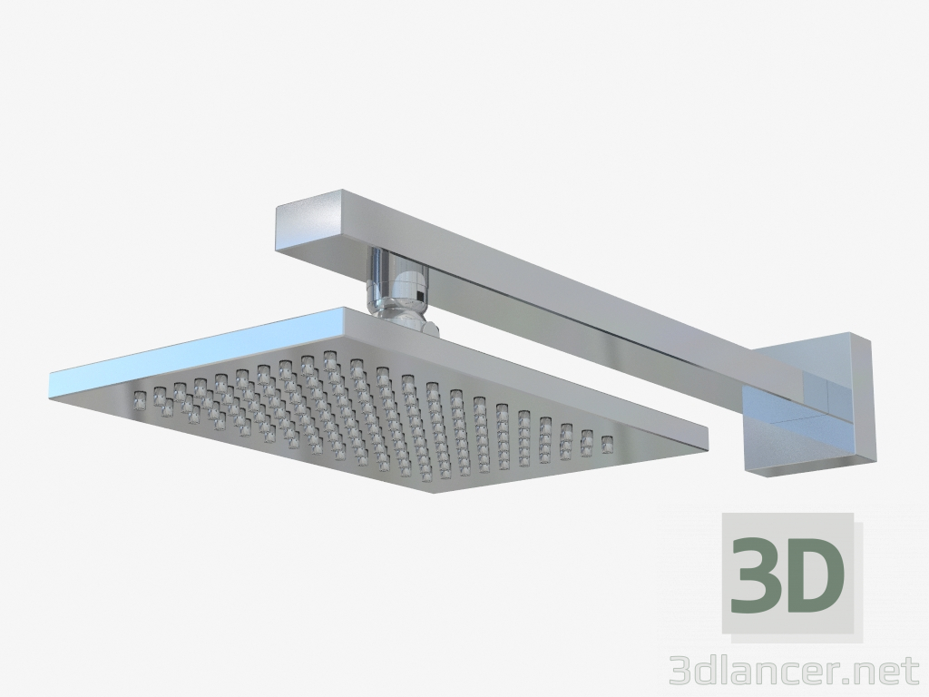 modello 3D Soffione doccia per montaggio a incasso (20148) - anteprima