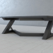 3D Modell Moderner Tisch - Vorschau