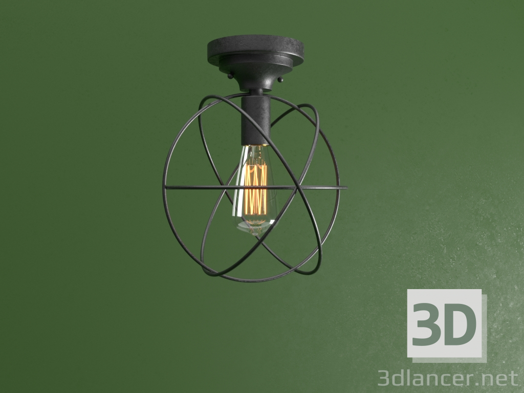 Modelo 3d Luz de teto do sotão - preview
