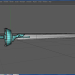 3D Lanbent ligth, asuna kılıcı kılıç sanatı çevrimiçi modeli satın - render