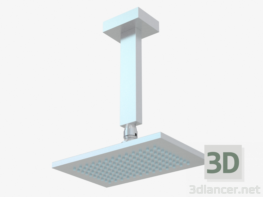modèle 3D Pommeau de douche avec montage encastré (20151) - preview