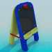 modèle 3D Planche à dessin pour enfants - preview
