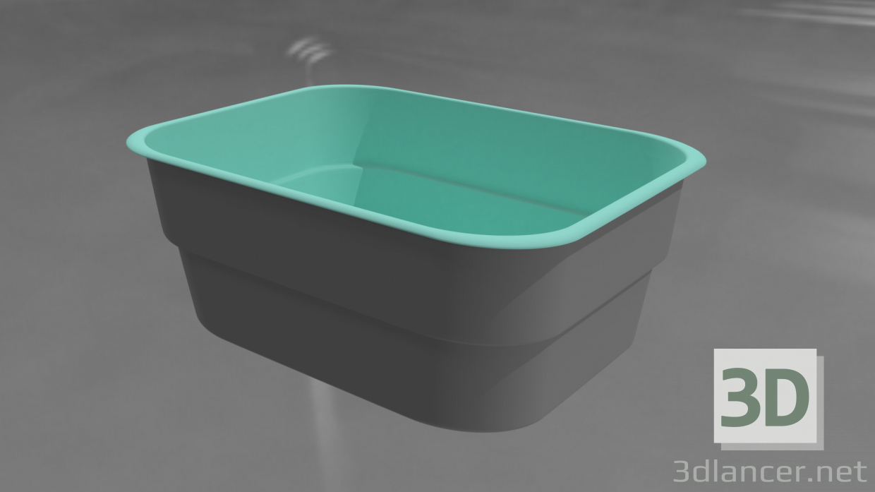 3d модель Пластиковий басейн – превью