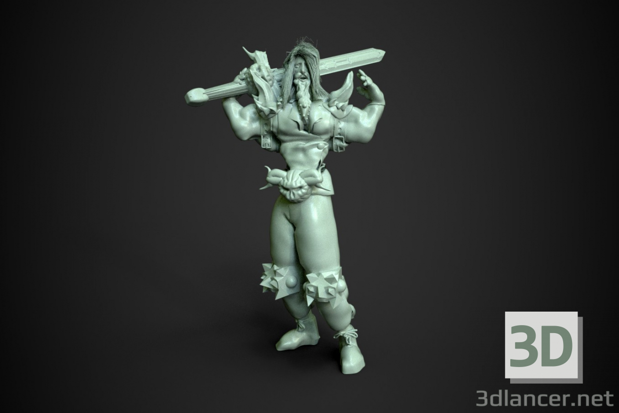 3D Modell Krieger - Vorschau