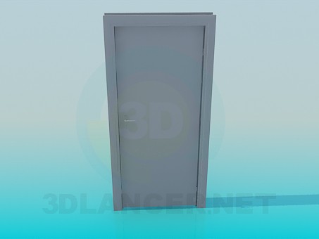 3d model Puerta con manija - vista previa