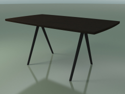 Tavolo a forma di sapone 5431 (H 74 - 90x160 cm, gambe a 180 °, impiallacciato L21 venge, V44)