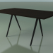 3D Modell Seifenförmiger Tisch 5431 (H 74 - 90x160 cm, 180 ° Beine, furnierte L21-Rache, V44) - Vorschau