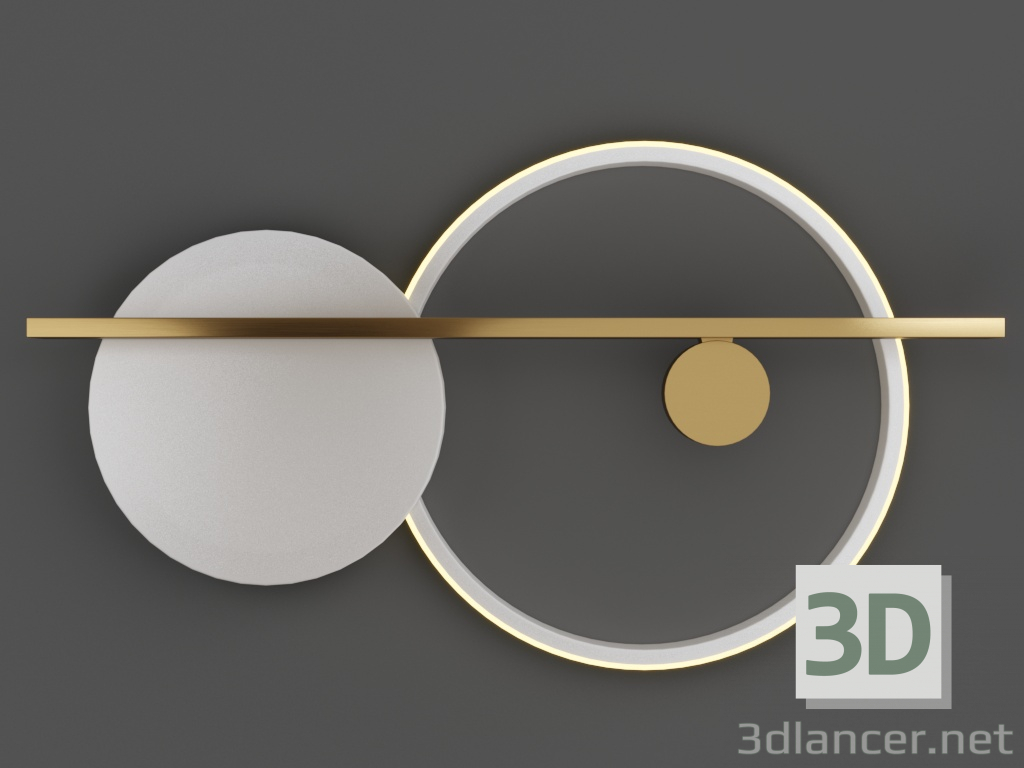 modèle 3D Rond Blanc 44.4680 - preview
