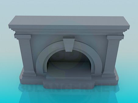 modello 3D Caminetto - anteprima