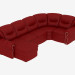 3d model Classic leather sofa - preview