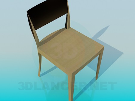 3D modeli Ahşap sandalye - önizleme