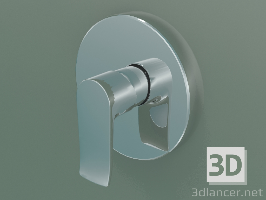 3D modeli Tek kollu duş bataryası (31685000) - önizleme
