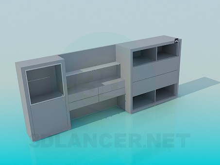 3D Modell Modernes sideboard - Vorschau