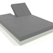 3d model Bed with back 140 (Cement gray) - preview