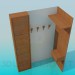 3d модель Угловой шкаф в коридор – превью