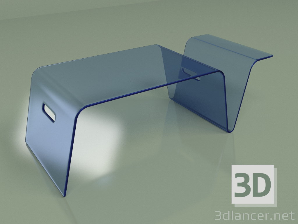 modèle 3D Table basse Moderne Acrylique 80x34 - preview