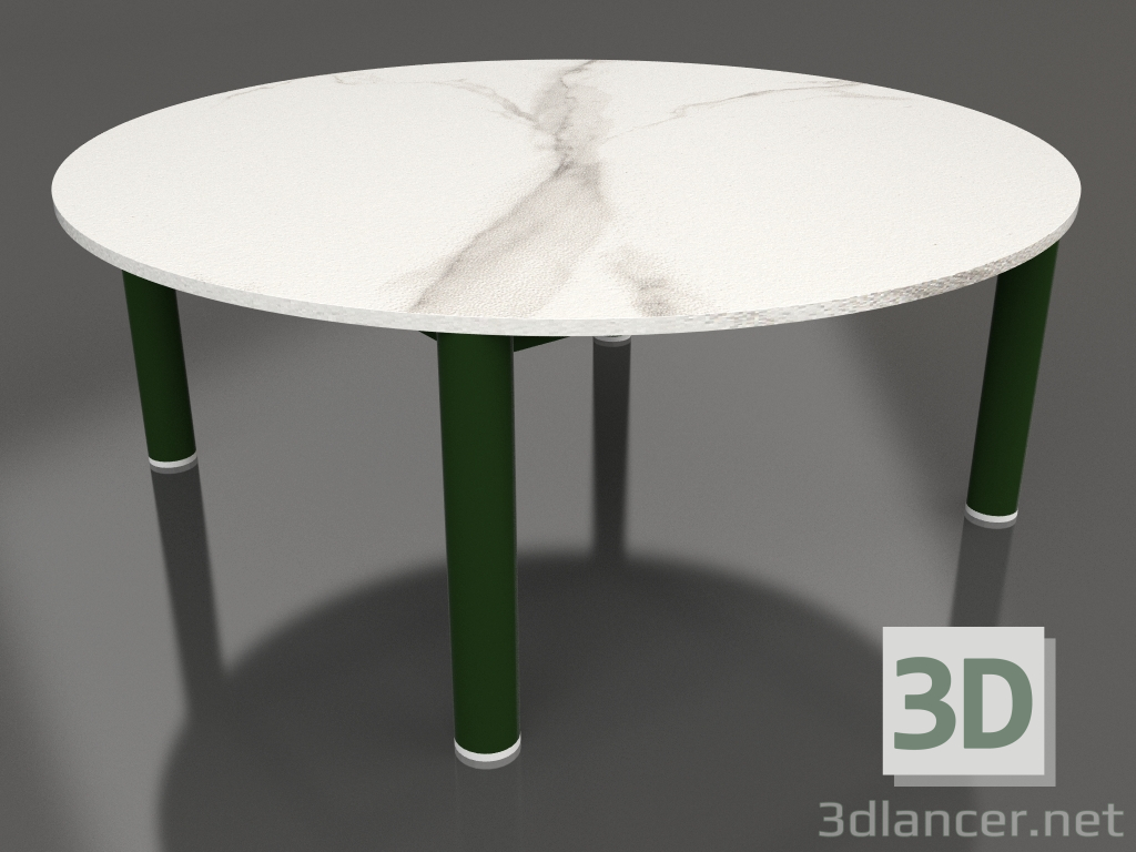 3d model Coffee table D 90 (Bottle green, DEKTON Aura) - preview