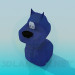 modello 3D Il giocattolo cane blu - anteprima