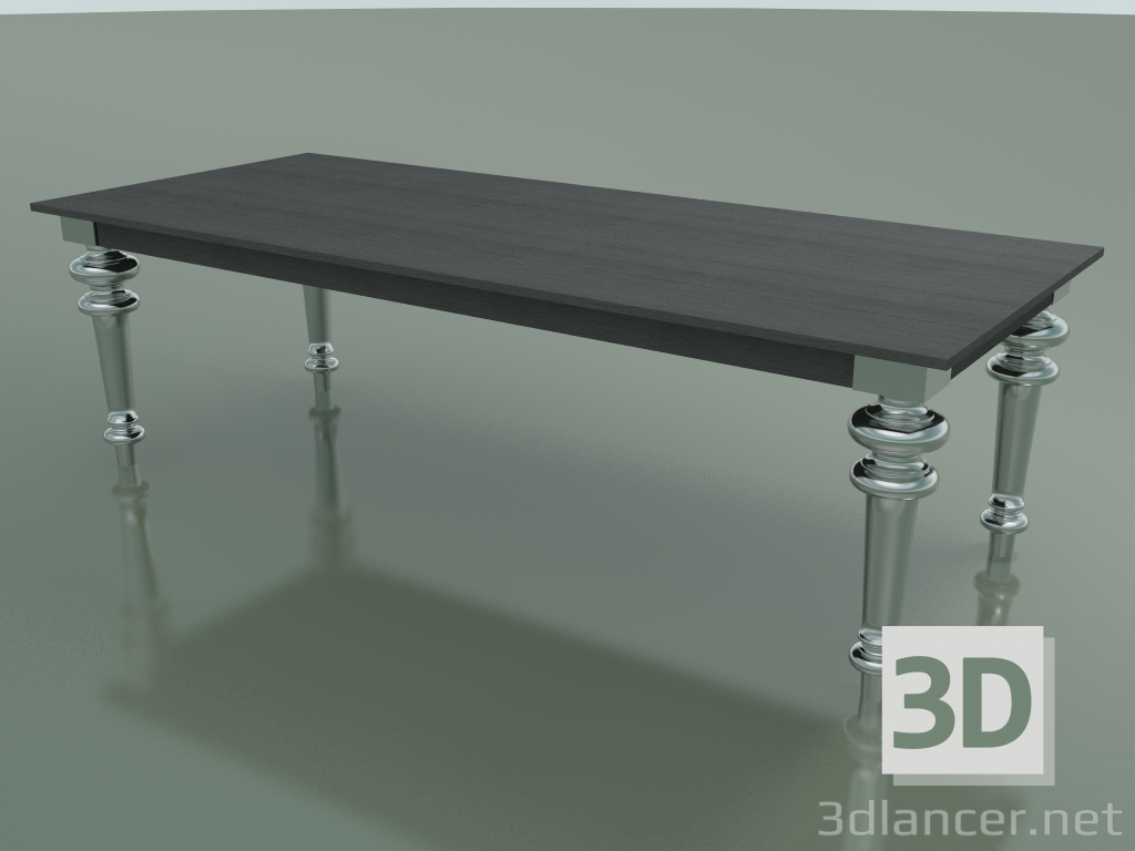 3d model Dining table (33, Gray, Aluminum) - preview