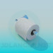 3d model Toilet paper holder - preview