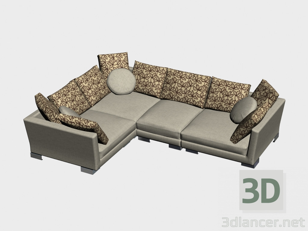 modèle 3D Canapé d'angle TN (I-variante) - preview
