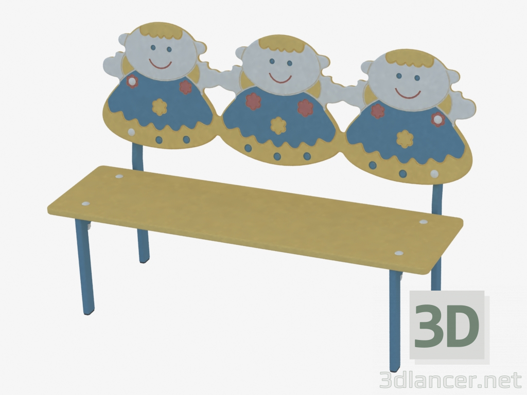 3d model Bench (8031) - preview
