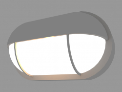 Luminária de parede PLAFONIERE OVAL COM VISOR HORIZONTAL (S659)