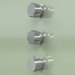 3d model Thermostatic mixer set with 2 shut-off valves (17 49 0, AS) - preview