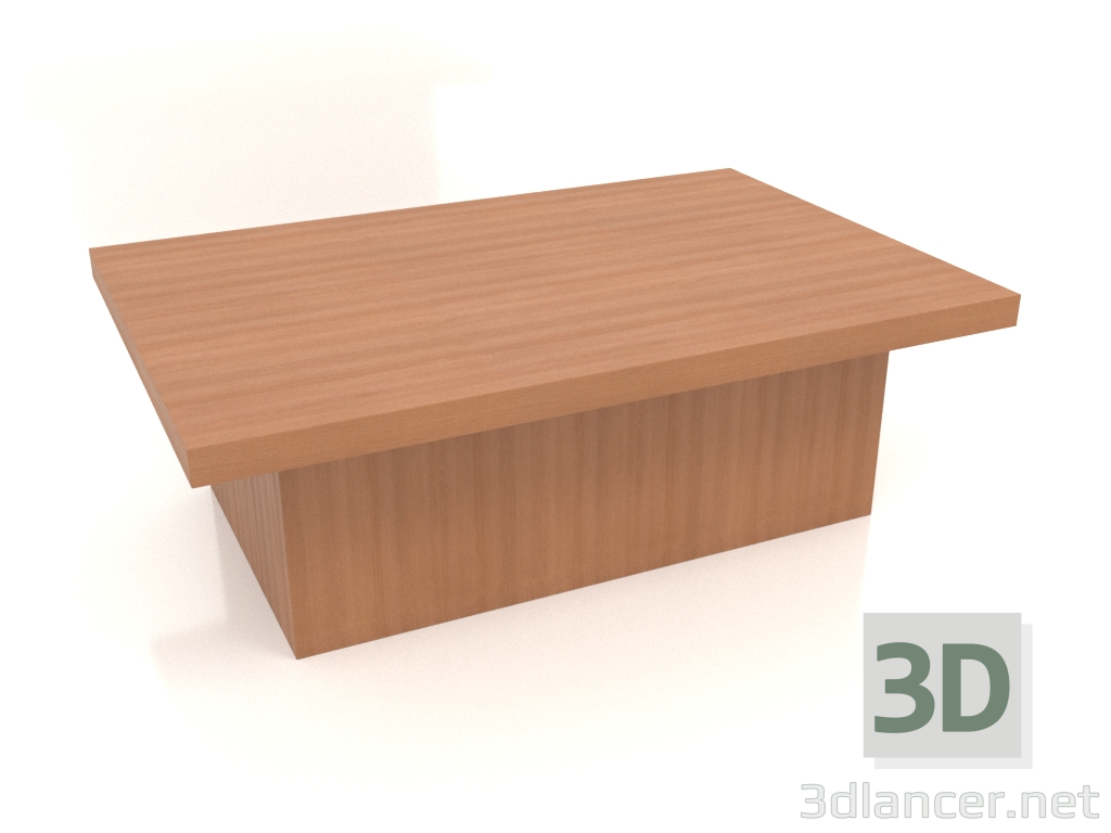 modello 3D Tavolino JT 101 (1200x800x400, rosso legno) - anteprima
