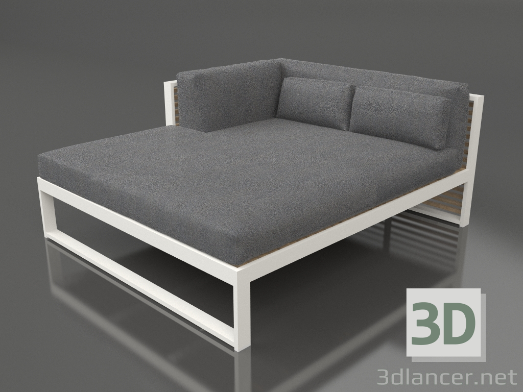 3d model XL modular sofa, section 2 left (Agate gray) - preview