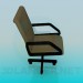 modèle 3D Chaise sur roulettes - preview