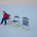 3D modeli Katlanır sandalye - önizleme