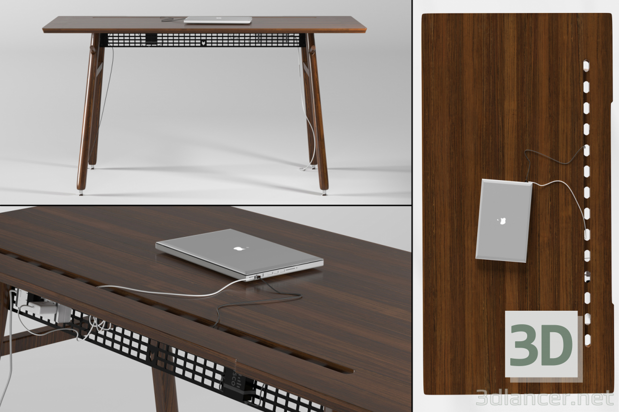 3d Artifox desk 002 модель купить - ракурс