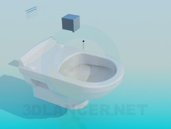 Duvarda tuvalet kutusu kızarma ile entegre