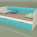 3D Modell Schlafsofa für Teenager mit 1 Schublade (Aqua) - Vorschau