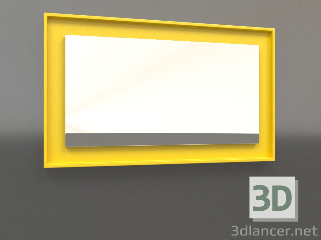 3d model Espejo ZL 18 (750x450, amarillo luminoso) - vista previa