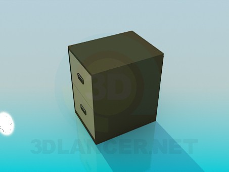 modello 3D Armadietto per documenti - anteprima