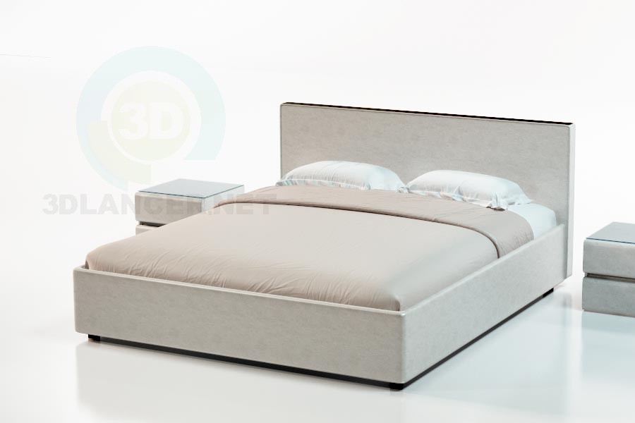 Modelo 3d Suite com cama de Kariba - preview