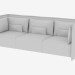 3D Modell Sofa moderne Alkoven Plume - Vorschau