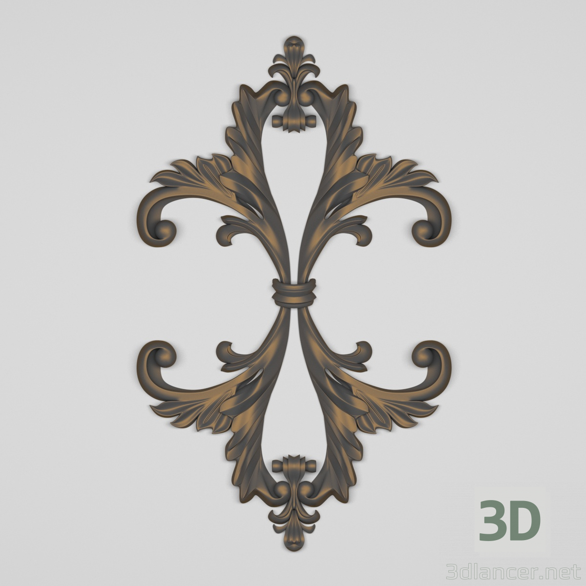 3D Dikey dekor modeli satın - render