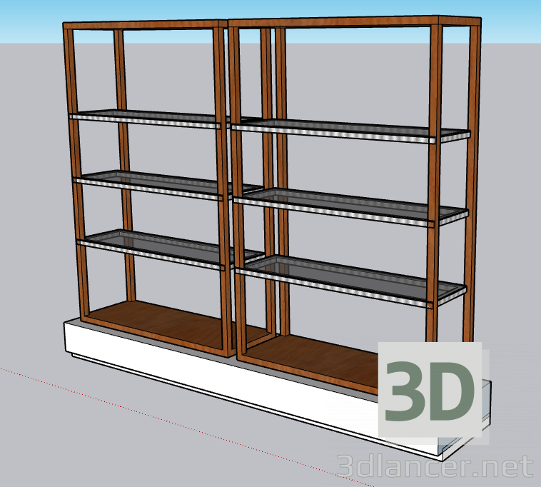 3d model Book rack - preview