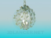 Spherical chandelier with  branches