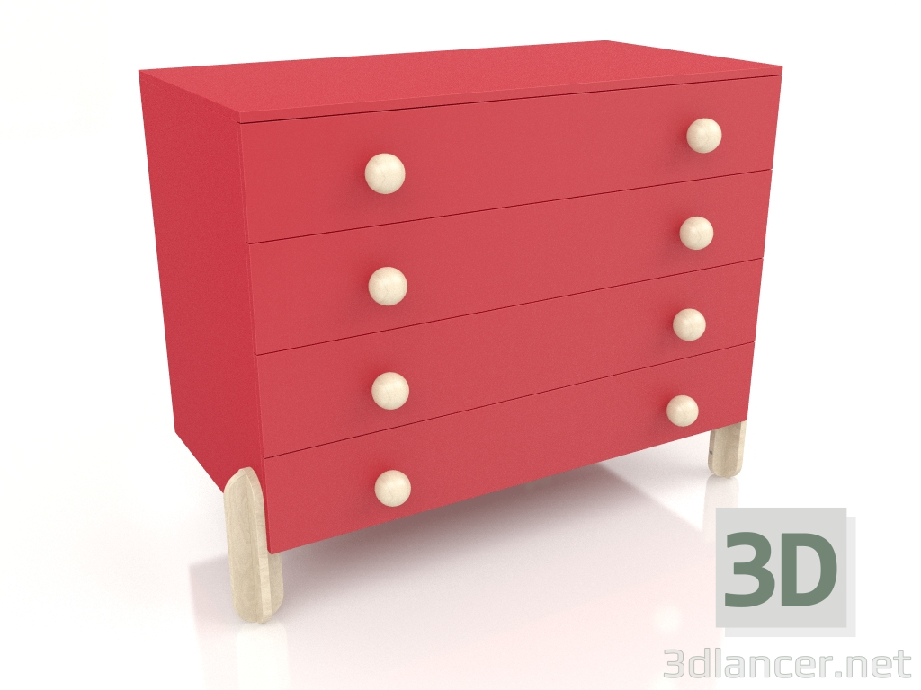 3d model Chest of drawers D1 size L - preview