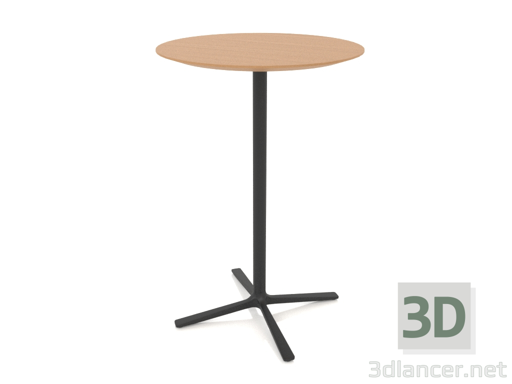 modèle 3D Table de bar d70 h105 - preview