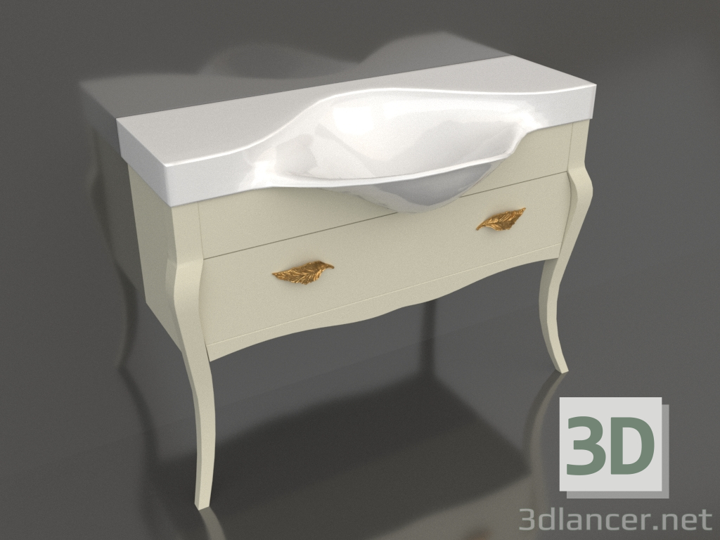 3d model Armario de suelo (BOR0111) - vista previa