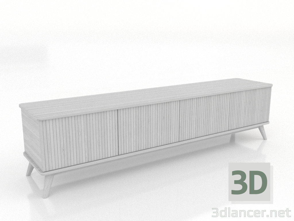 3d model TV cabinet LARGE 2000 mm (white RAL 9010) - preview 3d model TV cabinet LARGE 2000 mm (white RAL 9010) - preview