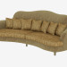 3d model Sofa curved Ginevra - preview