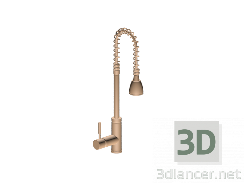 modello 3D Rubinetto della cucina per l'acqua - anteprima